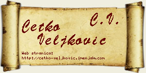 Ćetko Veljković vizit kartica